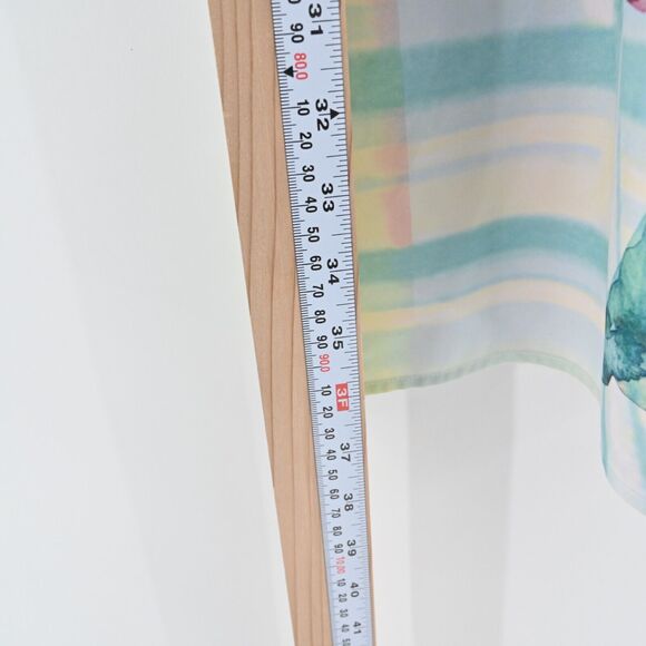 CLOVER CANYON Dress Size S Fluorescent Rose Print Mini Sleeveless Tie Waist - Picture 11 of 12